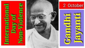 International Day of Non-Violence Gandhi Jayanthi 3