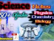 Science objective notes