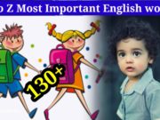 AtoZ Most Important English words for Children
