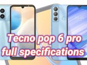 Tecno Pop 6 Pro full details