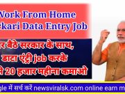 Work From Home Sarkari Data Entry Job
