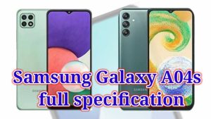 Samsung Galaxy A04s full specification