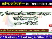 Daily Current Affairs pdf Download 04 December 2022