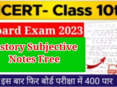 Bihar Board History 10th All Chapters Subjective Notes