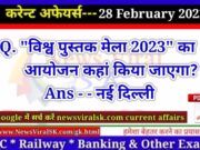 Daily Current Affairs pdf Download 28 February 2023