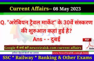 Daily Current Affairs pdf Download 08 May 2023