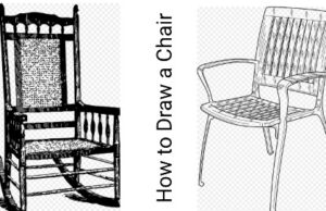 How to draw a chair