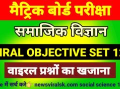 Social Science 10th Viral Objectives Question pdf
