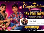 Congratulations Nitu Rani: नीतू रानी को 16K फॉलोअर्स पूरे होने पर हार्दिक बधाई