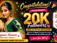 20K Followers Milestone Celebration 🎉 संजना कुमारी