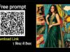 Emerald Elegance: Indian Fashion Meets Retro Pop Art